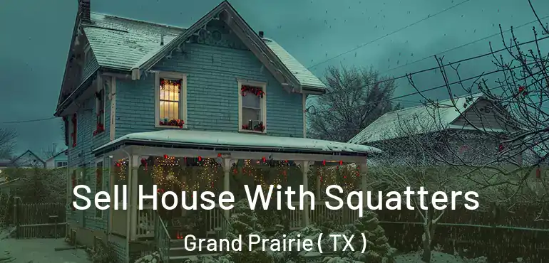  Sell House With Squatters Grand Prairie ( TX )